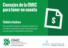 Consejo para ticket o facturas