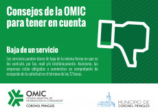 Consejos para la baja del servicio